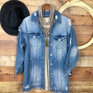 Distressed Jean Jacket